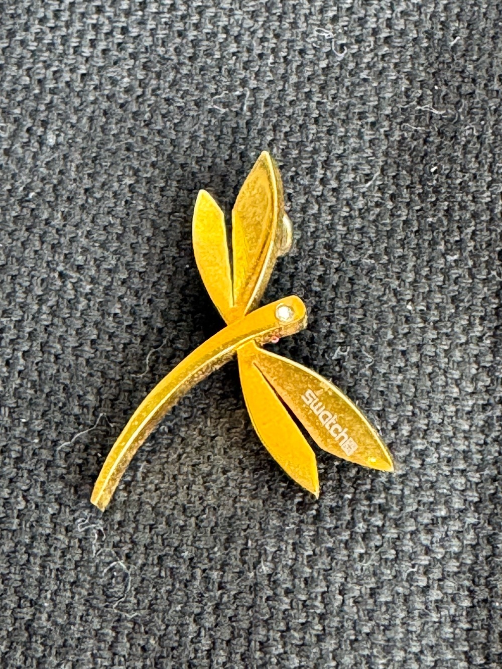 Swatch Gold Dragonfly Pendant- Elegant Womens Jewelry
